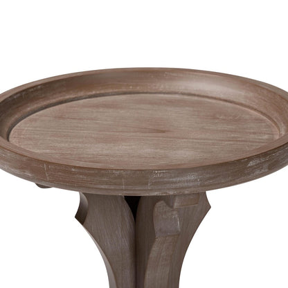Baxton Studio - Westlyn End Table in Antique Brown - JY24A183-Brown-ET view 3