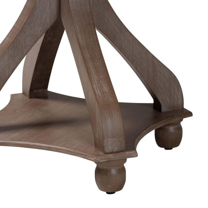Baxton Studio - Westlyn End Table in Antique Brown - JY24A183-Brown-ET view 4