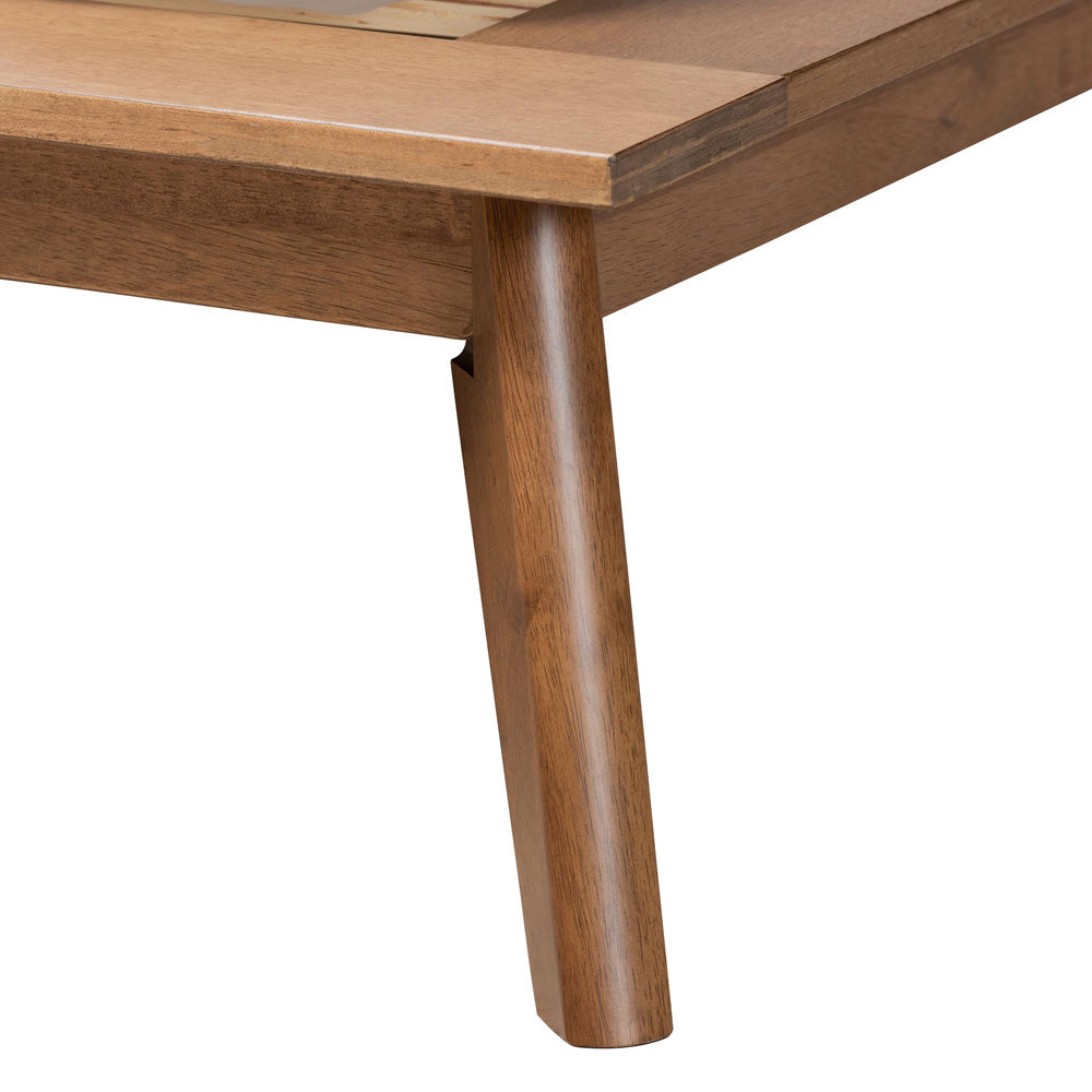 Baxton Studio - Wheatley Queen Size Bed in Walnut Brown - SW8519-Walnut-M17-Queen view 5