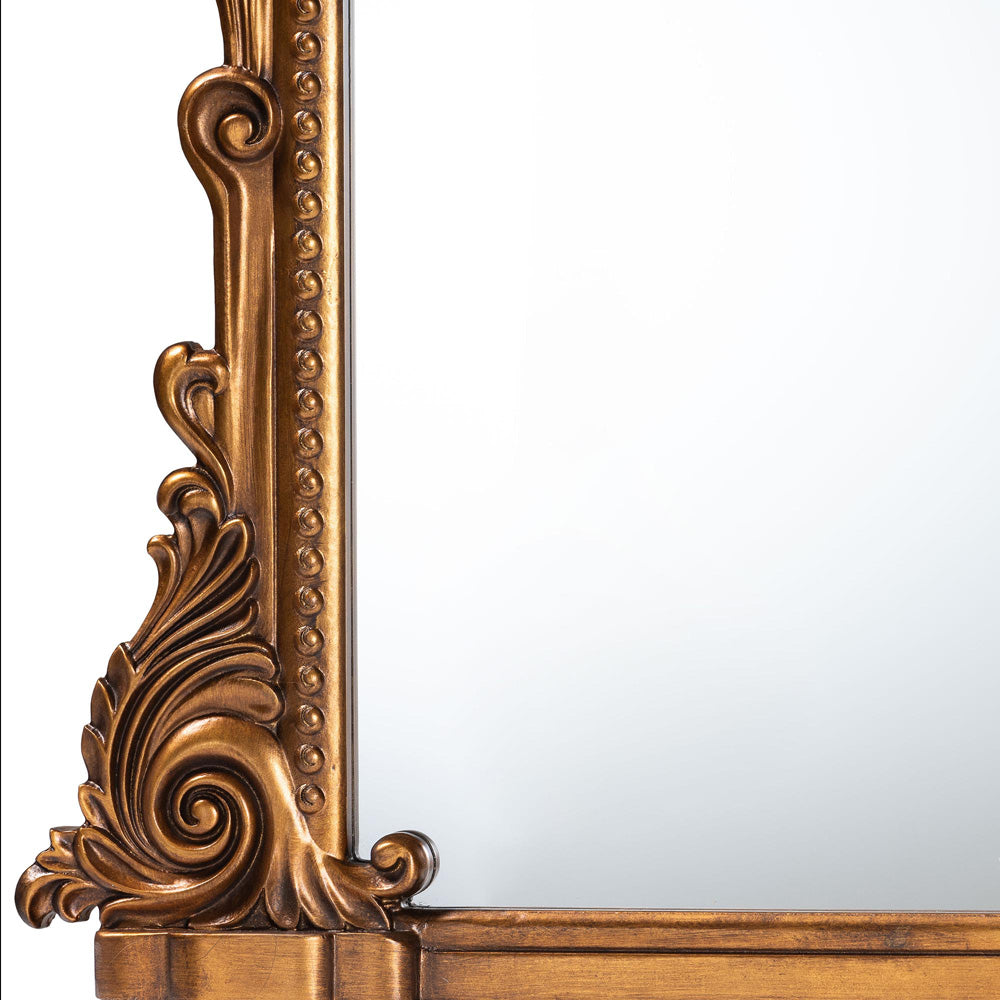 Baxton Studio - Whitby Mirror in Antique Goldleaf - RXW-10960-Wall Mirror view 2