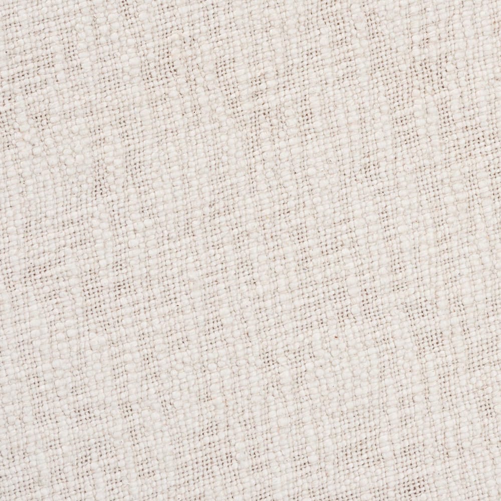 Baxton Studio - Whitfield Footstool in Ivory/Walnut Brown - FUR6896-Round-Footstool view 5