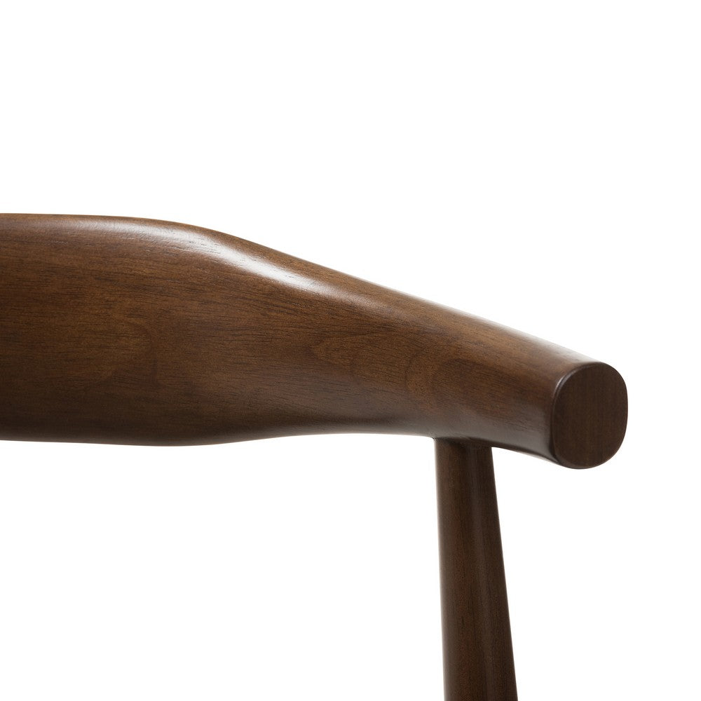 Baxton Studio - Winton Set of 2 Dining Chairs in Black/Walnut Brown - RT514-CHR view 4