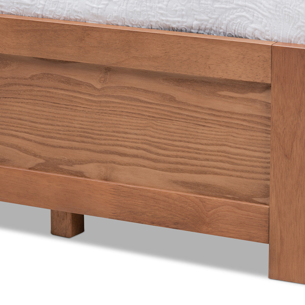 Baxton Studio - Wren King Size Bed Frame in Walnut - MG6001-Walnut-King view 6