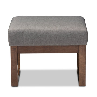 Baxton Studio - Yashiya Ottoman in Grey - BBT5200-Grey view 2
