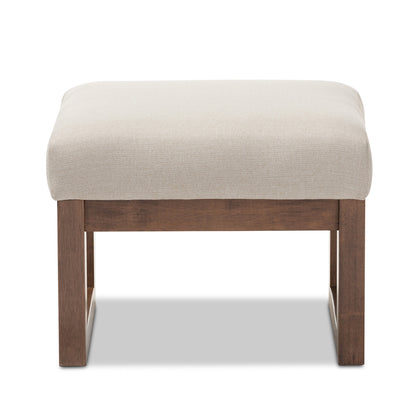 Baxton Studio - Yashiya Ottoman in Light Beige - BBT5200-Light Beige view 2