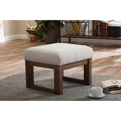 Baxton Studio - Yashiya Ottoman in Light Beige - BBT5200-Light Beige view 4