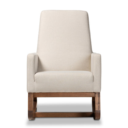 Baxton Studio - Yashiya Rocking Chair in Light Beige - BBT5199-Light Beige view 1