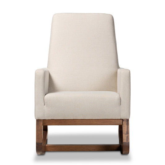 Baxton Studio - Yashiya Rocking Chair in Light Beige - BBT5199-Light Beige view 1