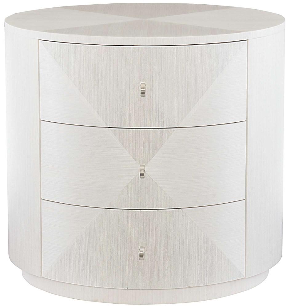 Bernhardt - Axiom Round Chairside Table With 3 Drawers - 381127 veiw 1