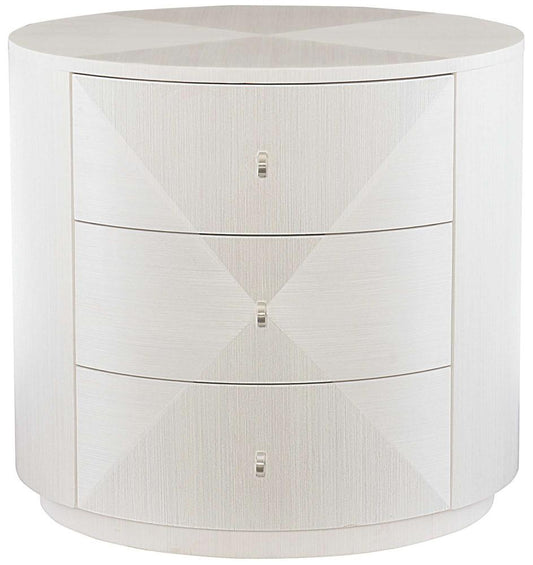 Bernhardt - Axiom Round Chairside Table With 3 Drawers - 381127 veiw 1