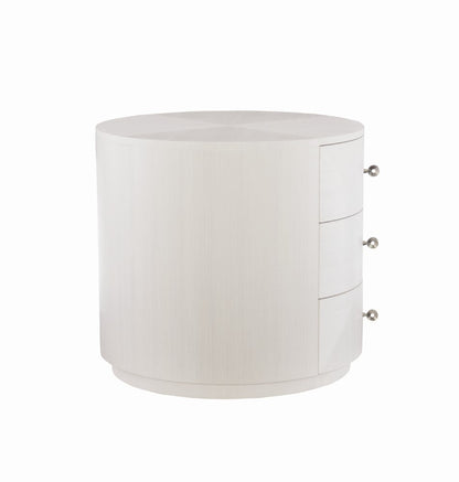Bernhardt - Axiom Round Chairside Table With 3 Drawers - 381127 veiw 2