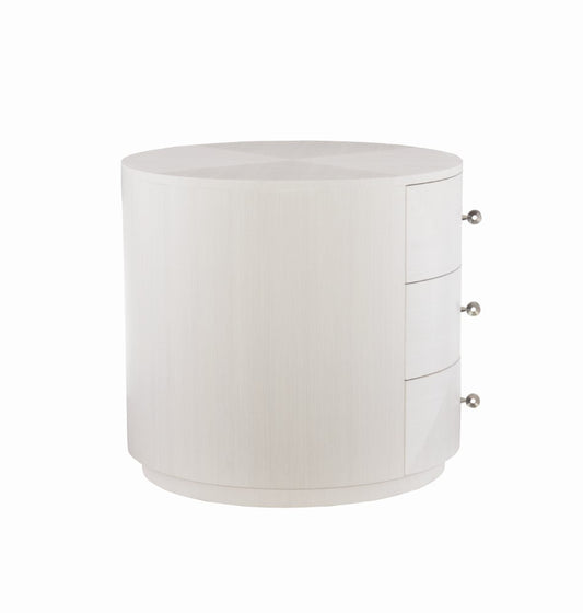 Bernhardt - Axiom Round Chairside Table With 3 Drawers - 381127 veiw 2