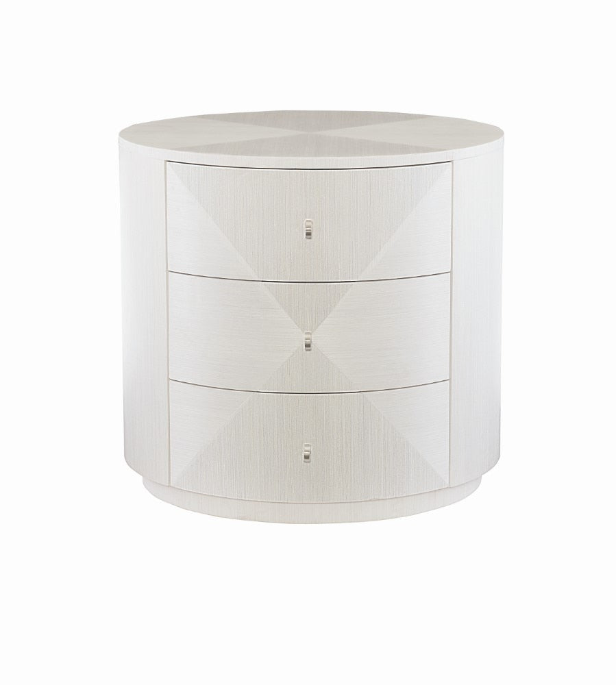 Bernhardt - Axiom Round Chairside Table With 3 Drawers - 381127 veiw 3