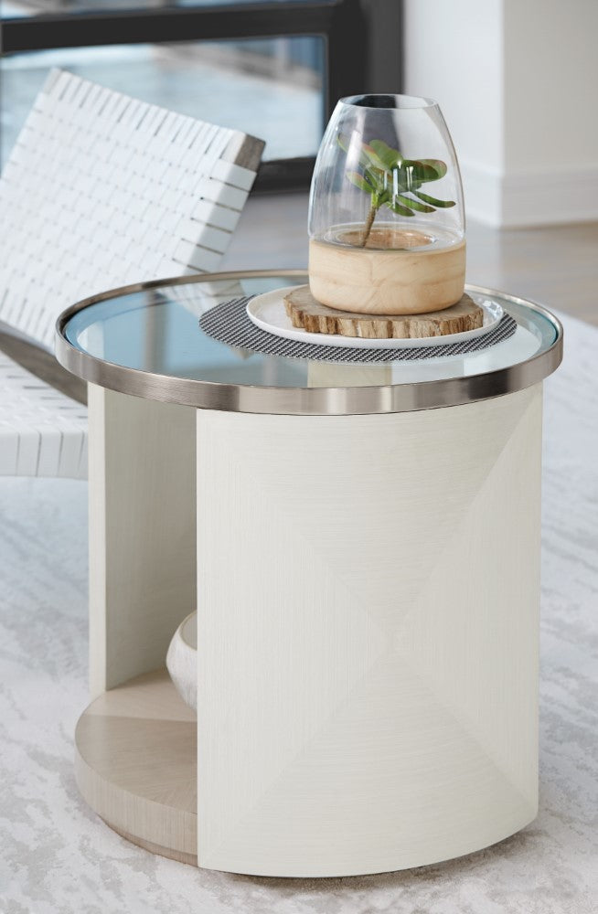 Bernhardt - Axiom Round Chairside Table - 381125 veiw 4