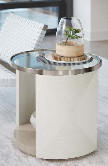Bernhardt - Axiom Round Chairside Table - 381125 veiw 4