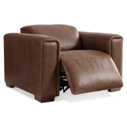 Bernhardt - Billings Leather Power Motion Chair in Brown - 522RLO veiw 2