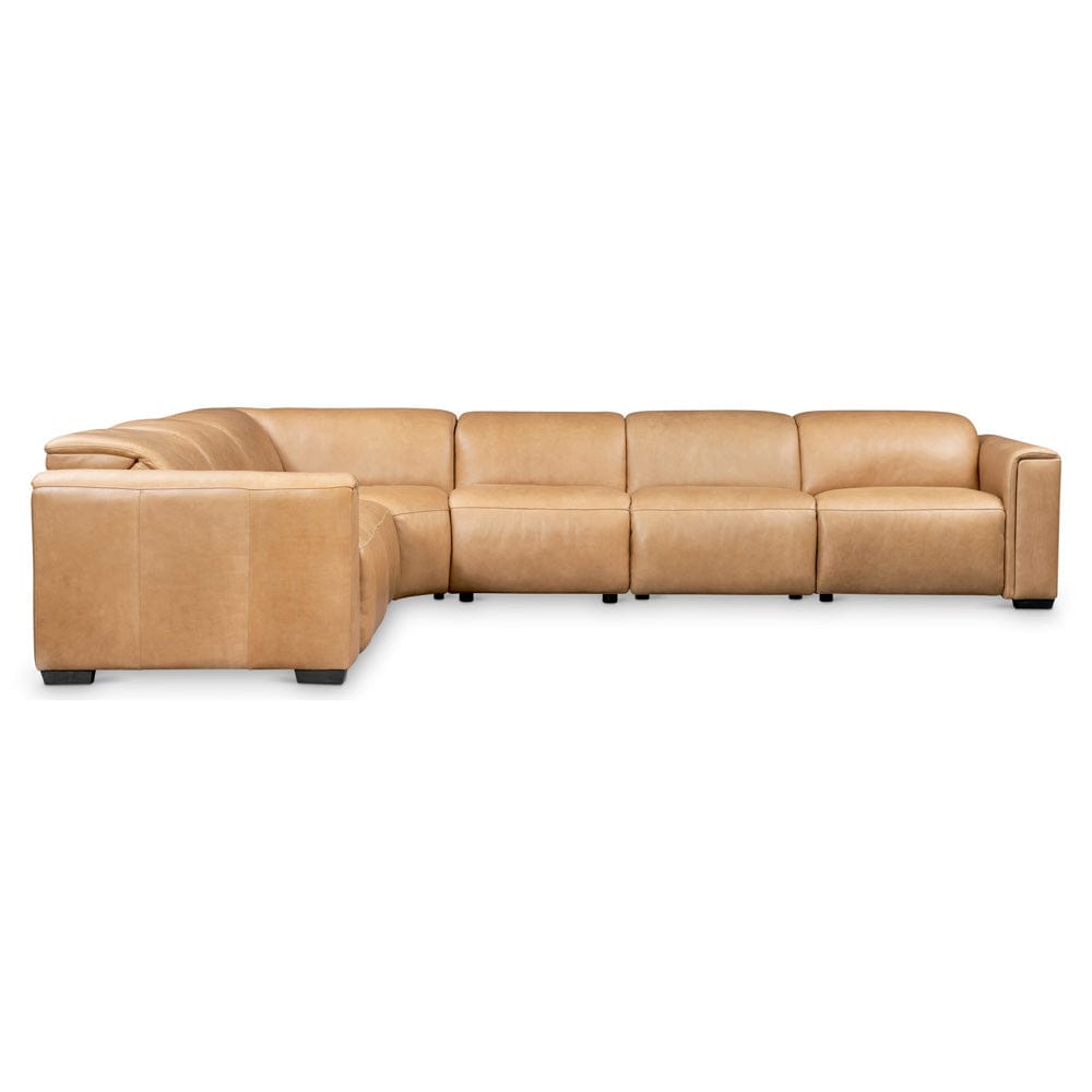 Bernhardt - Billings Leather Power Motion Sectional in Tan - K2248 view 3