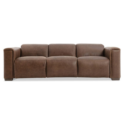 Bernhardt - Billings Leather Power Motion Sofa in Brown - 527RLO veiw 3