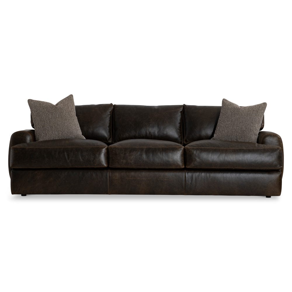 Bernhardt - Cameron Leather Sofa in Brown - 1907LO view 2