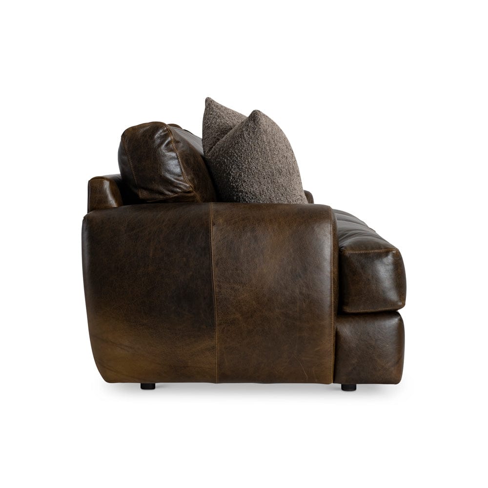 Bernhardt - Cameron Leather Sofa in Brown - 1907LO view 3