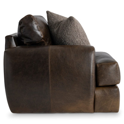 Bernhardt - Cameron Leather Swivel Chair in Brown - 1902SLO view 3