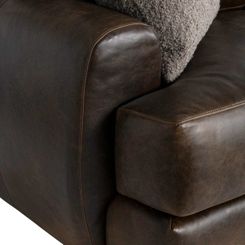 Bernhardt - Cameron Leather Swivel Chair in Brown - 1902SLO view 5