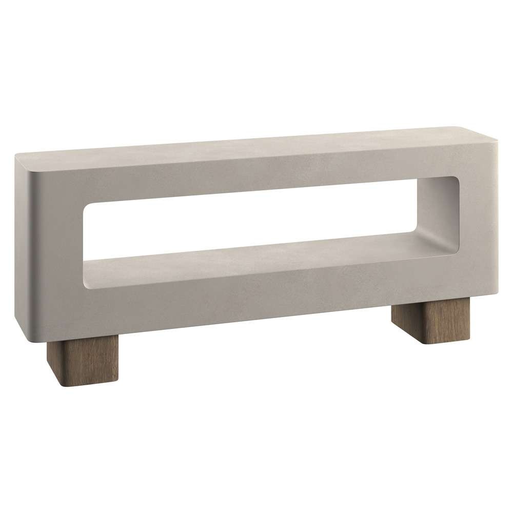 Bernhardt - Casa Paros Concrete Console Table - 317914 veiw 2