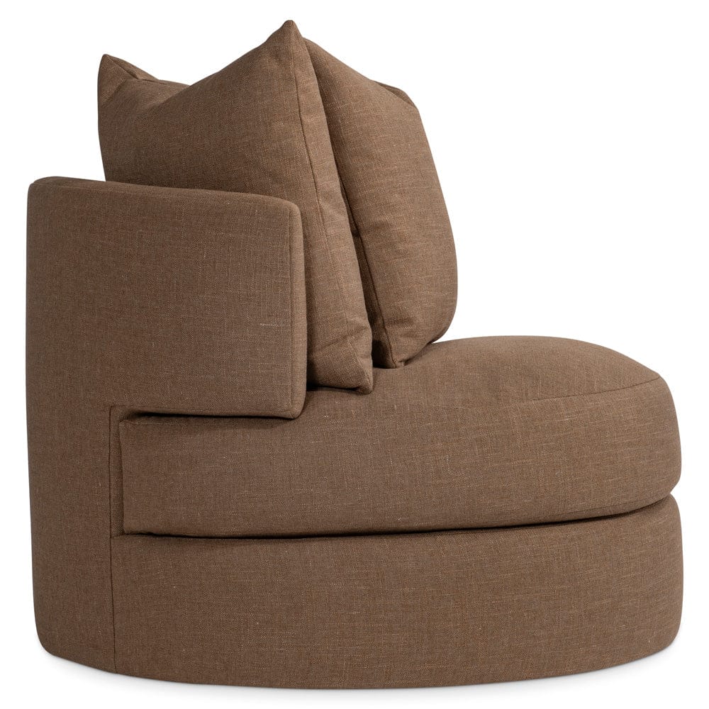 Bernhardt - Colby Fabric Swivel Chair in Brown - P3113SA view 3