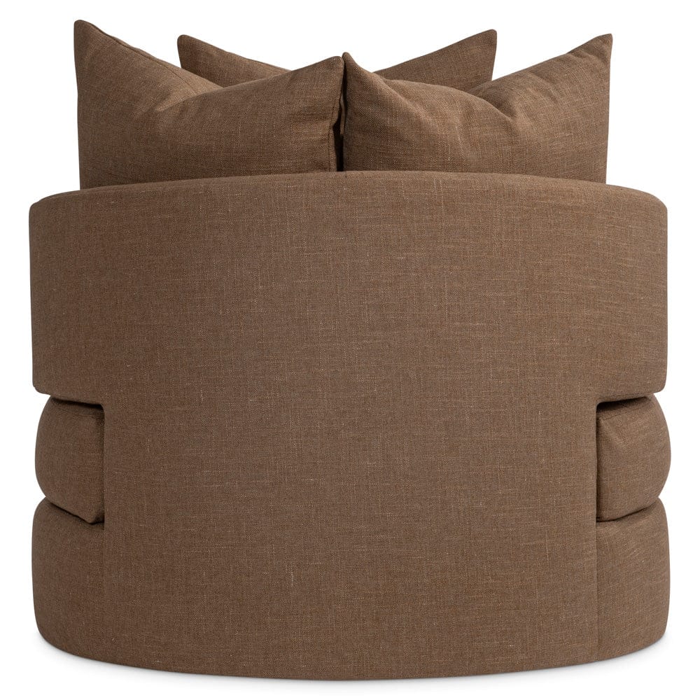 Bernhardt - Colby Fabric Swivel Chair in Brown - P3113SA view 4