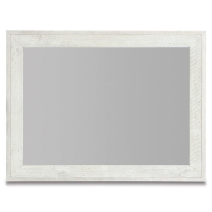 Bernhardt - Denys Mirror in Brushed White - Brushed White / Glazed Silver - 398331W view 1