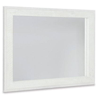 Bernhardt - Denys Mirror in Brushed White - Brushed White / Glazed Silver - 398331W view 2