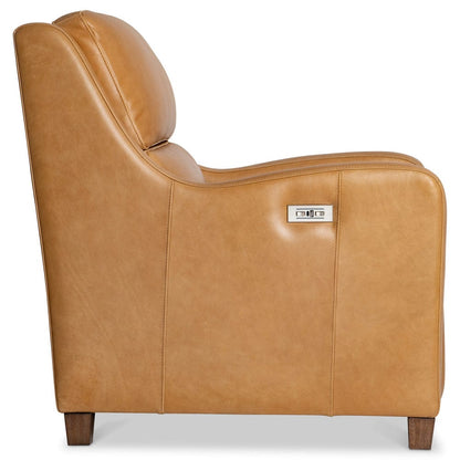 Bernhardt - Dillon Leather Recliner in Beige - 301RLO view 4