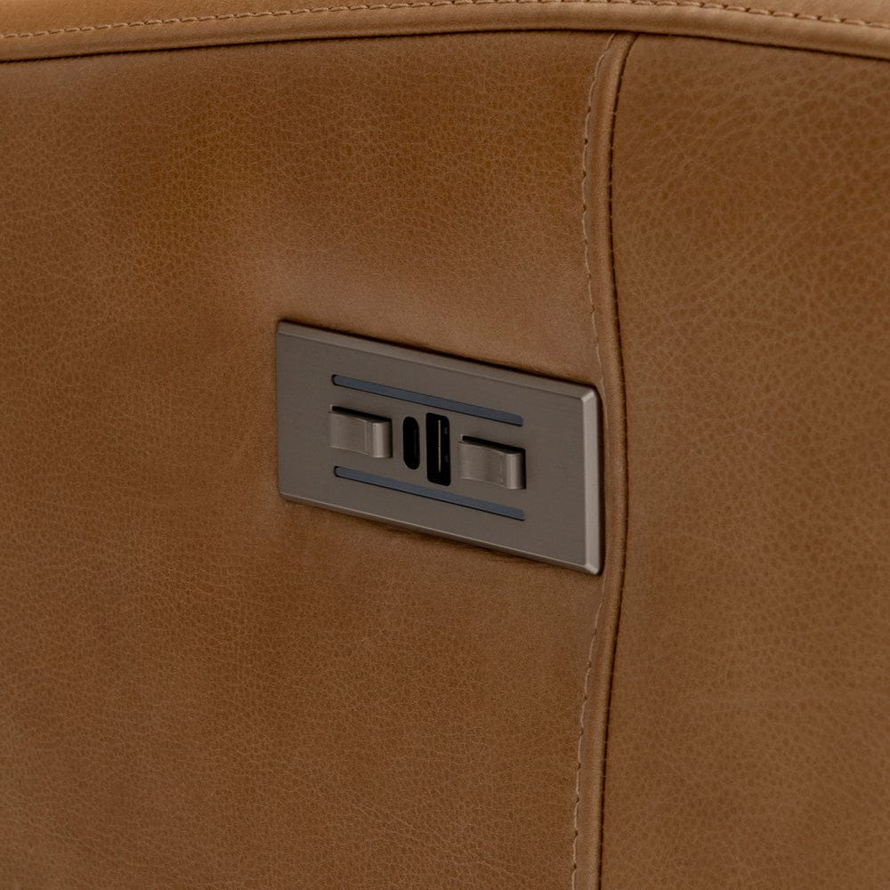 Bernhardt - Dillon Leather Recliner in Beige - 301RLO view 7