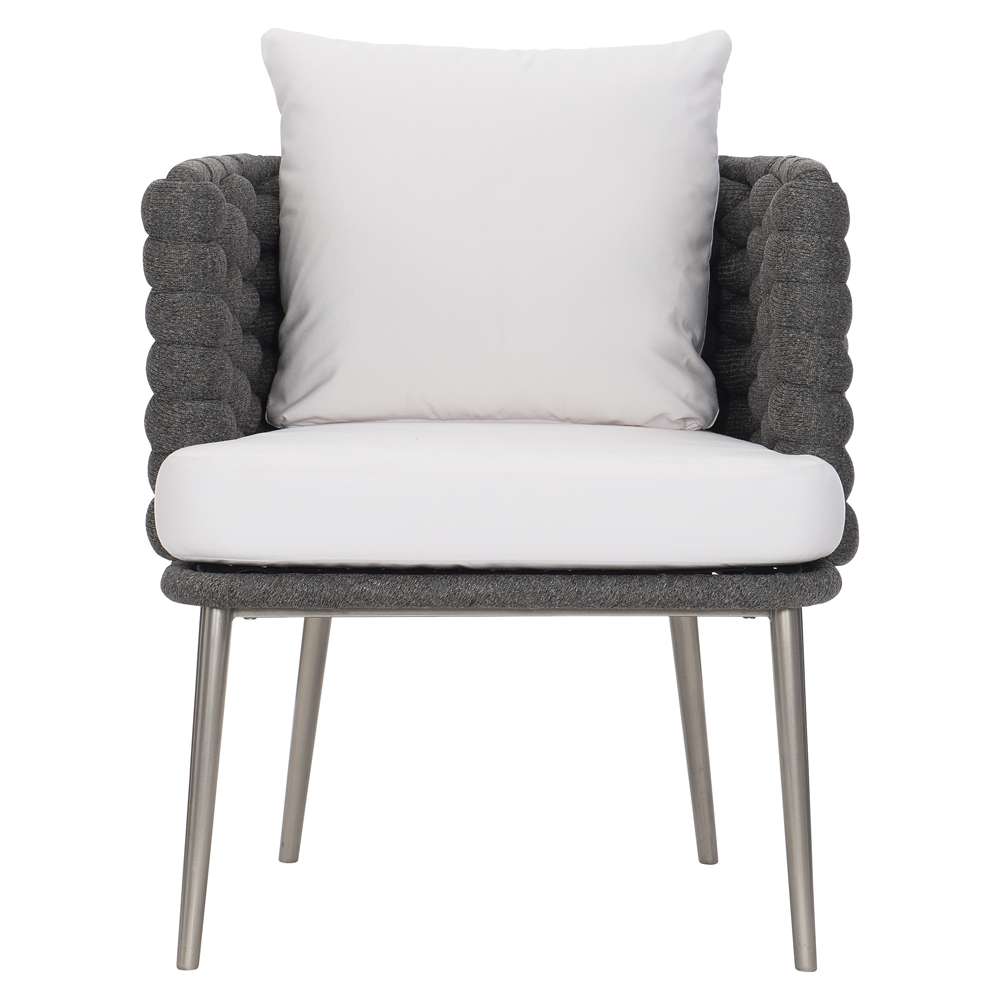 Bernhardt - Exteriors Santa Cruz Arm Chair - Cadet Gray; Silver Mist - X02549X veiw 4