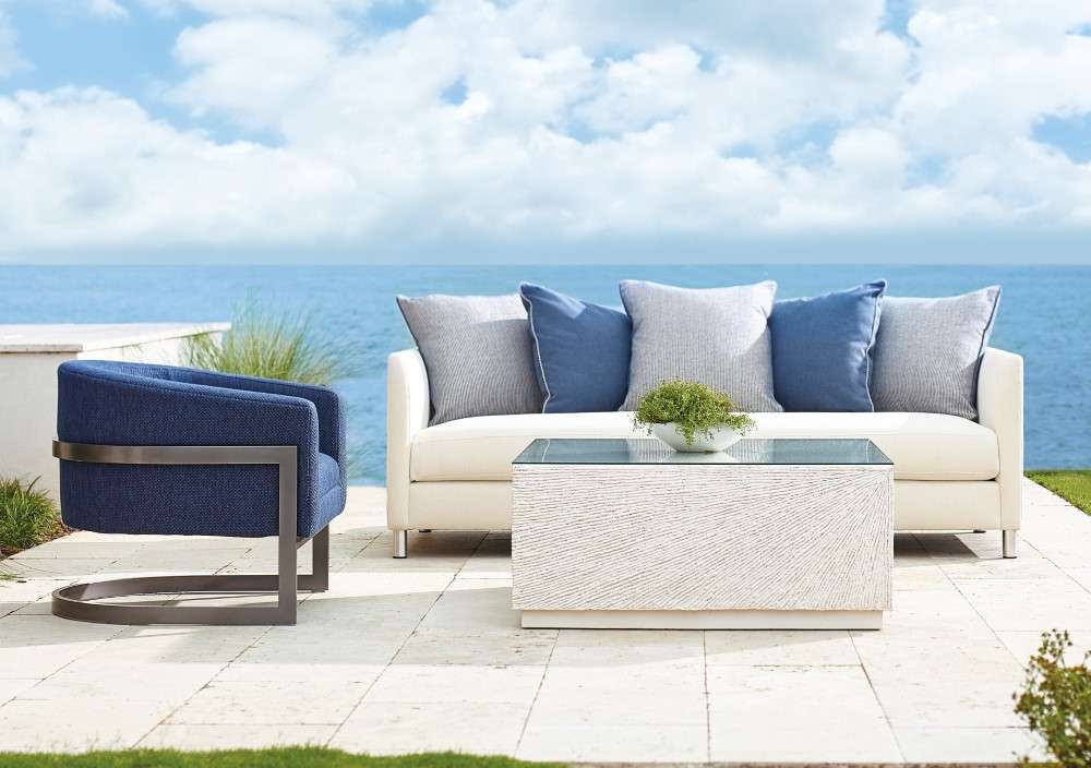 Bernhardt -  Exteriors Tenerife Square Coco Twig Cocktail Table - K1400 veiw 7