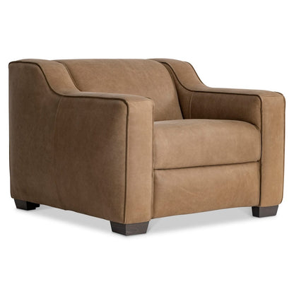 Bernhardt - Flynn Leather Power Motion Chair in Beige - 752RLO view 1