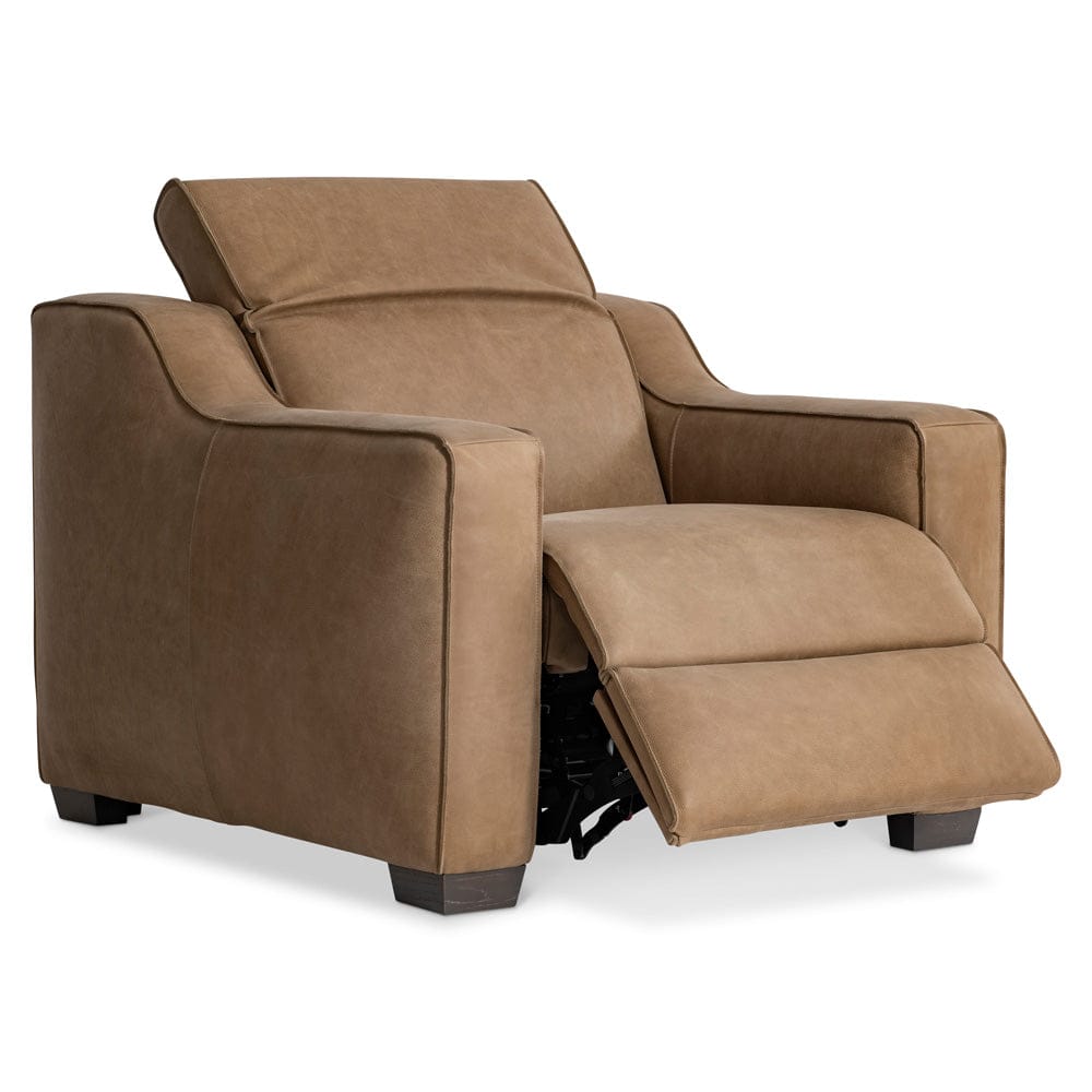 Bernhardt - Flynn Leather Power Motion Chair in Beige - 752RLO view 2