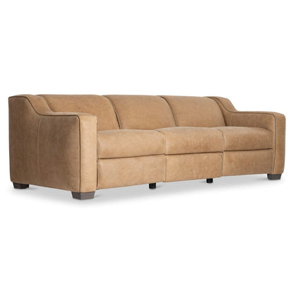 Bernhardt - Flynn Leather Power Motion Sofa in Beige - 757RLO view 1