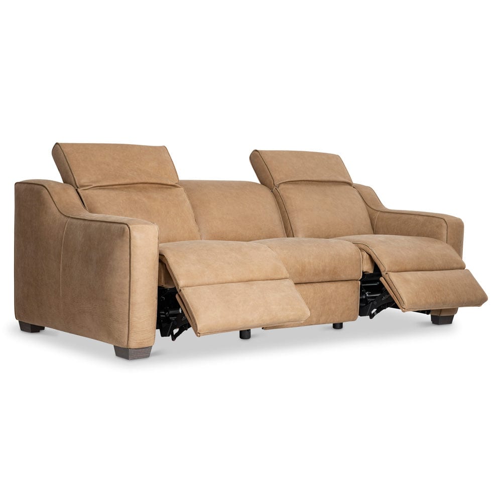 Bernhardt - Flynn Leather Power Motion Sofa in Beige - 757RLO view 2