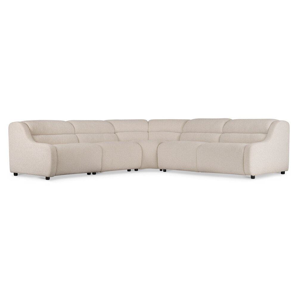 Bernhardt - Gio 5 Piece Fabric Power Motion Sectional in Cream - K2181 veiw 1