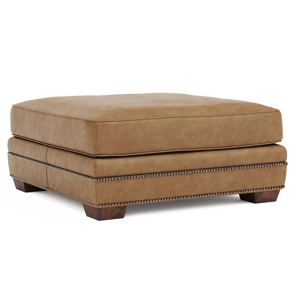 Bernhardt - Grandview Leather Ottoman - 7200LMO veiw 1