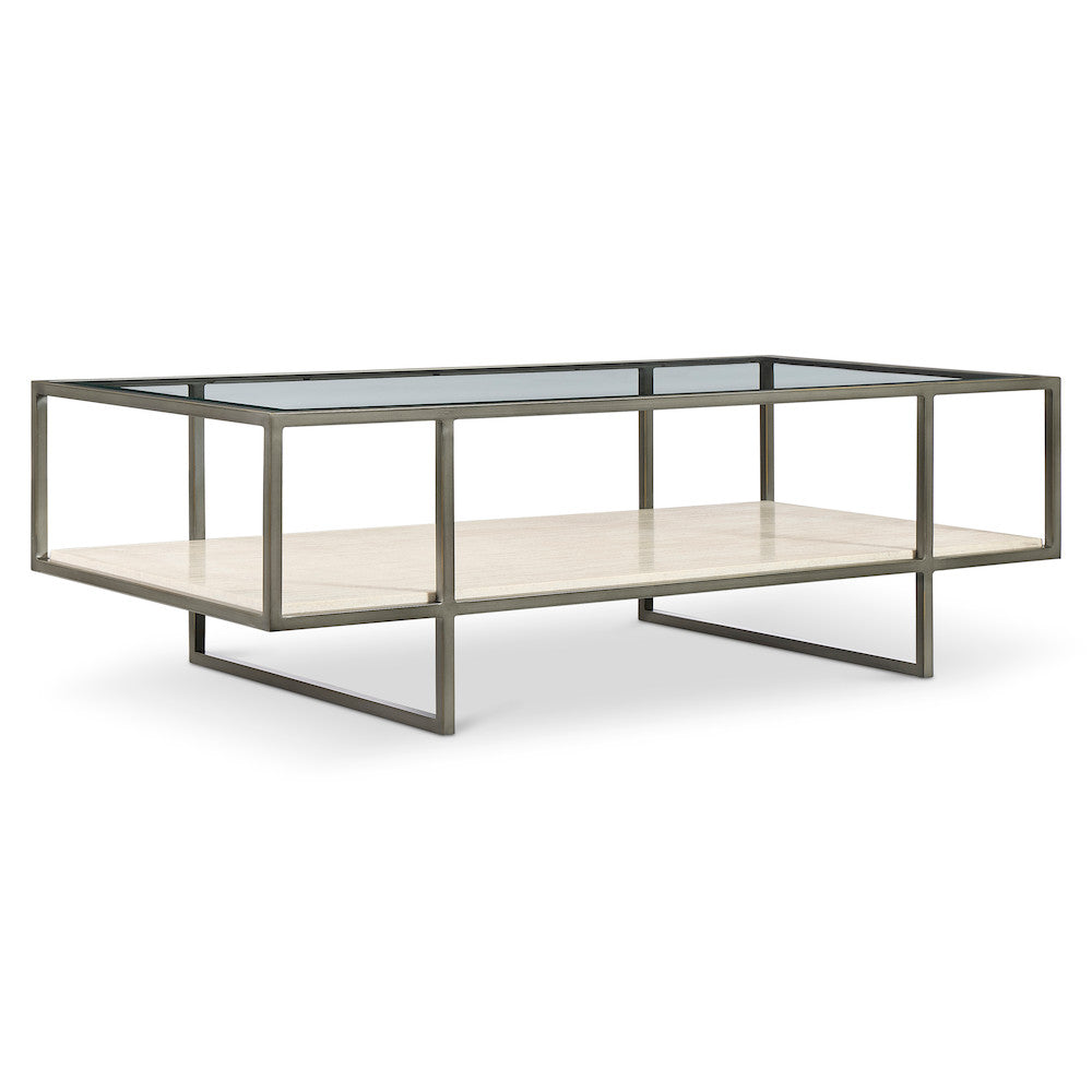 Bernhardt - Harlow Metal Rectangular Cocktail Table - 514021 view 1