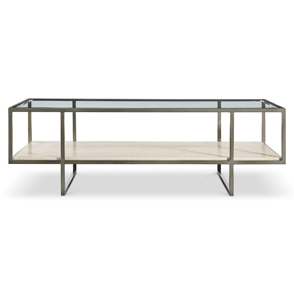 Bernhardt - Harlow Metal Rectangular Cocktail Table - 514021 view 3