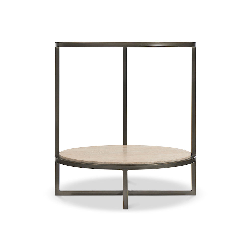Bernhardt - Harlow Metal Round Chairside Table - 514122 view 2