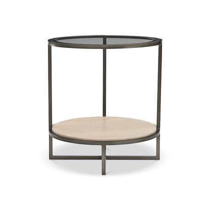 Bernhardt - Harlow Metal Round Chairside Table - 514122 view 3