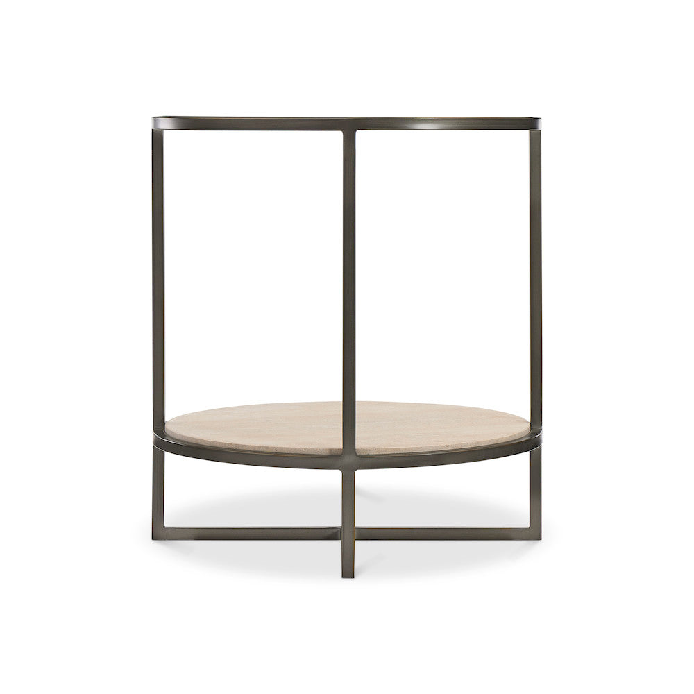 Bernhardt - Harlow Metal Round Chairside Table - 514122 view 5