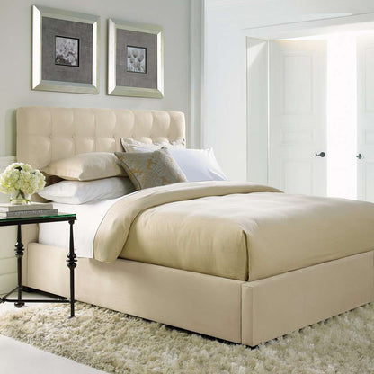 Bernhardt - Interiors Avery Upholstered King Panel Bed in Cream - K1471 veiw 3