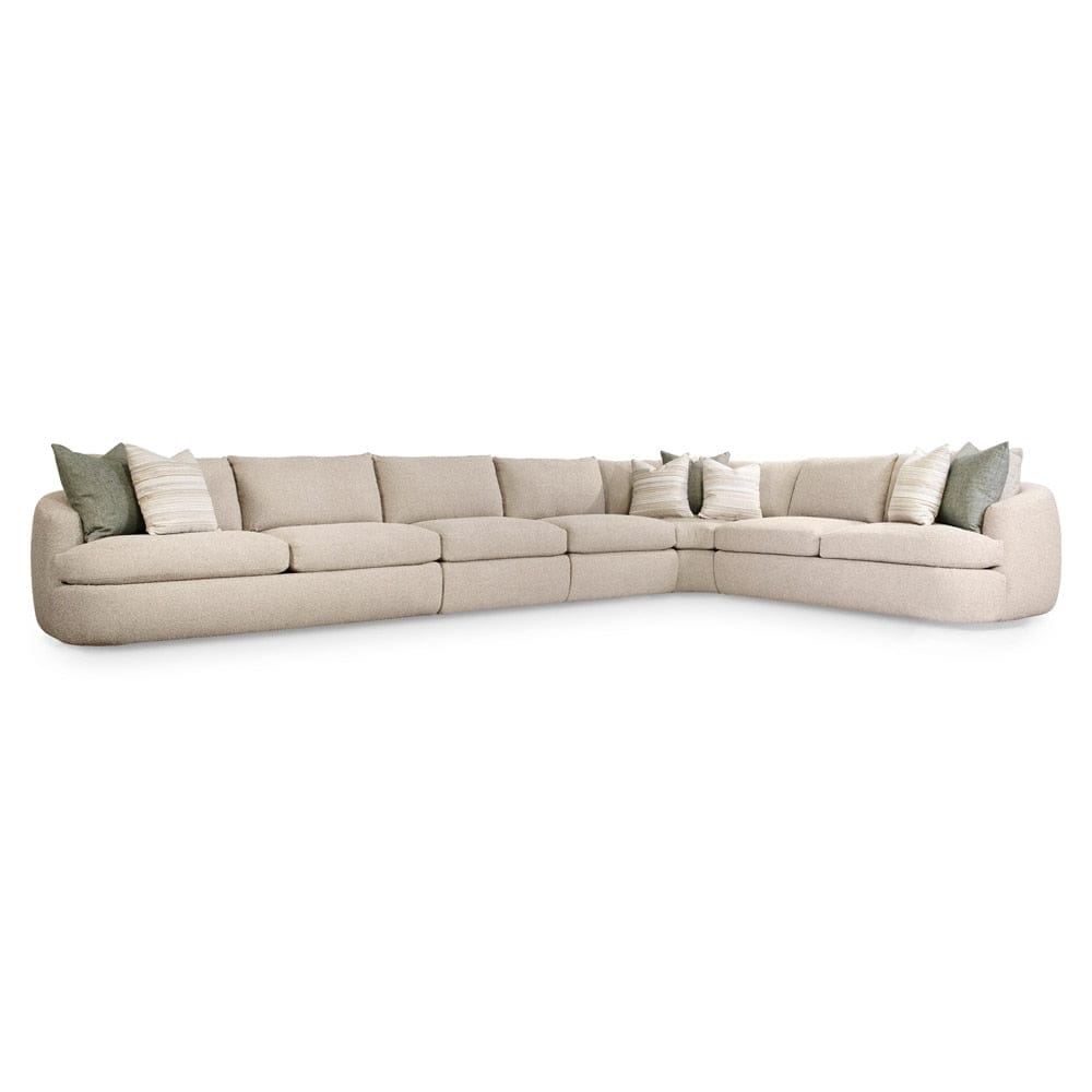 Bernhardt - Jules 5 Piece Fabric Sectional in Beige - K2084 veiw 1