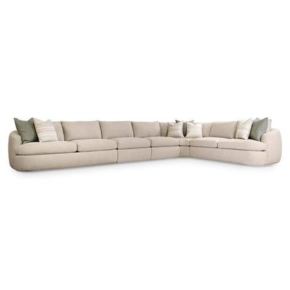 Bernhardt - Jules 5 Piece Fabric Sectional in Beige - K2084 veiw 1