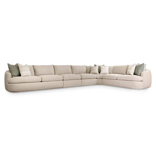 Bernhardt - Jules 5 Piece Fabric Sectional in Beige - K2084 veiw 1